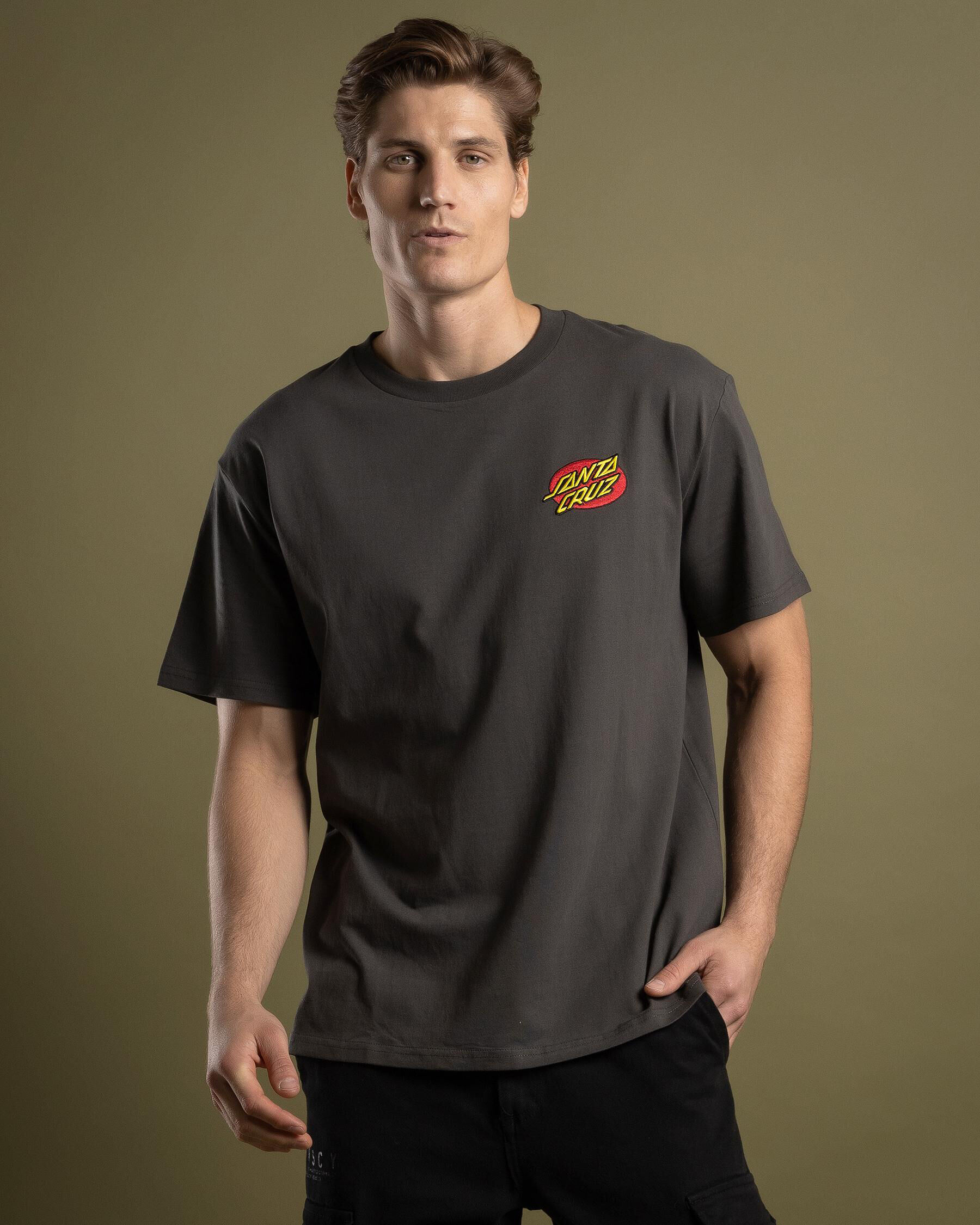 Oval Dot Chest T-Shirt - Washed Black slider