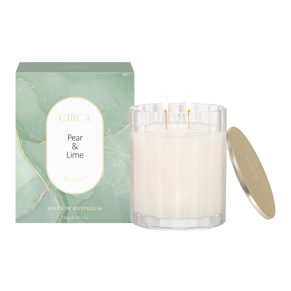 Pear & Lime Scented Soy Candle slider