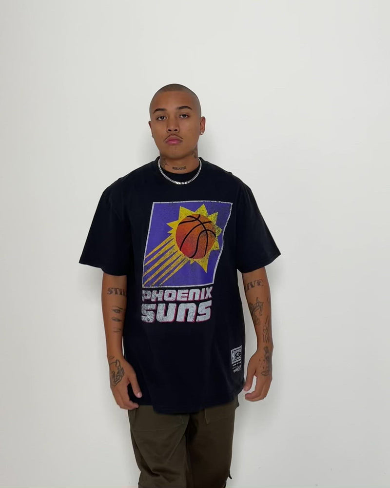 Phoenix Suns Oversized Logo Short Sleeve Vintage T-Shirt