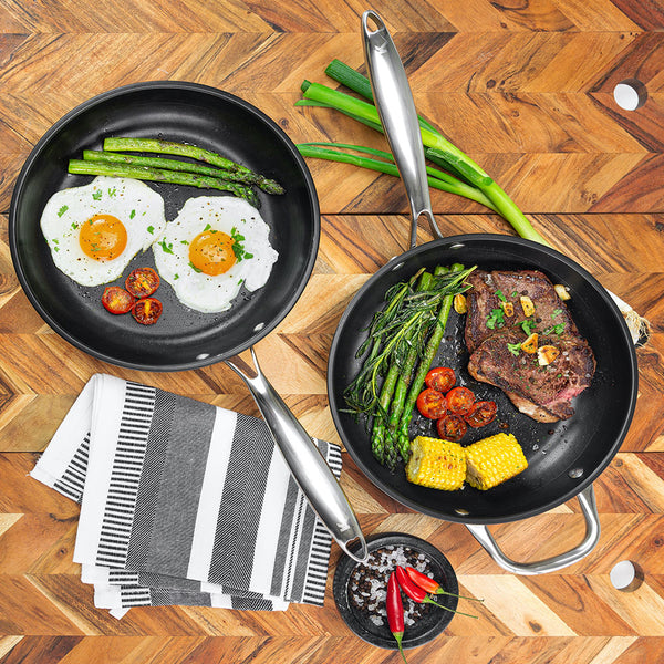 Premium Non-Stick Perfect Pro Pan™️ 26+28cm Set - Buy One Get a Bigger One FREE! slider