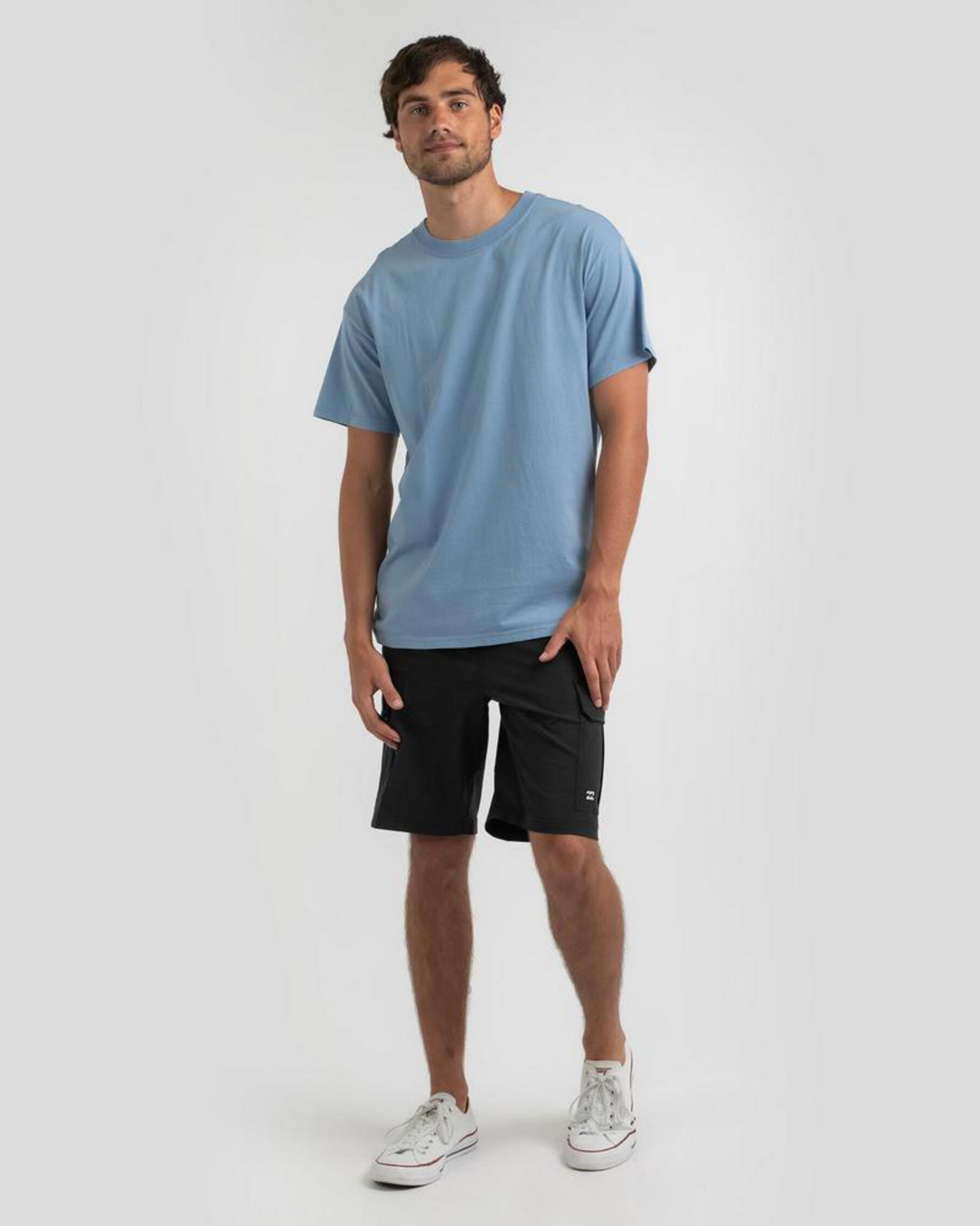 Premium Wave Wash T-Shirt - Dusty Blue slider