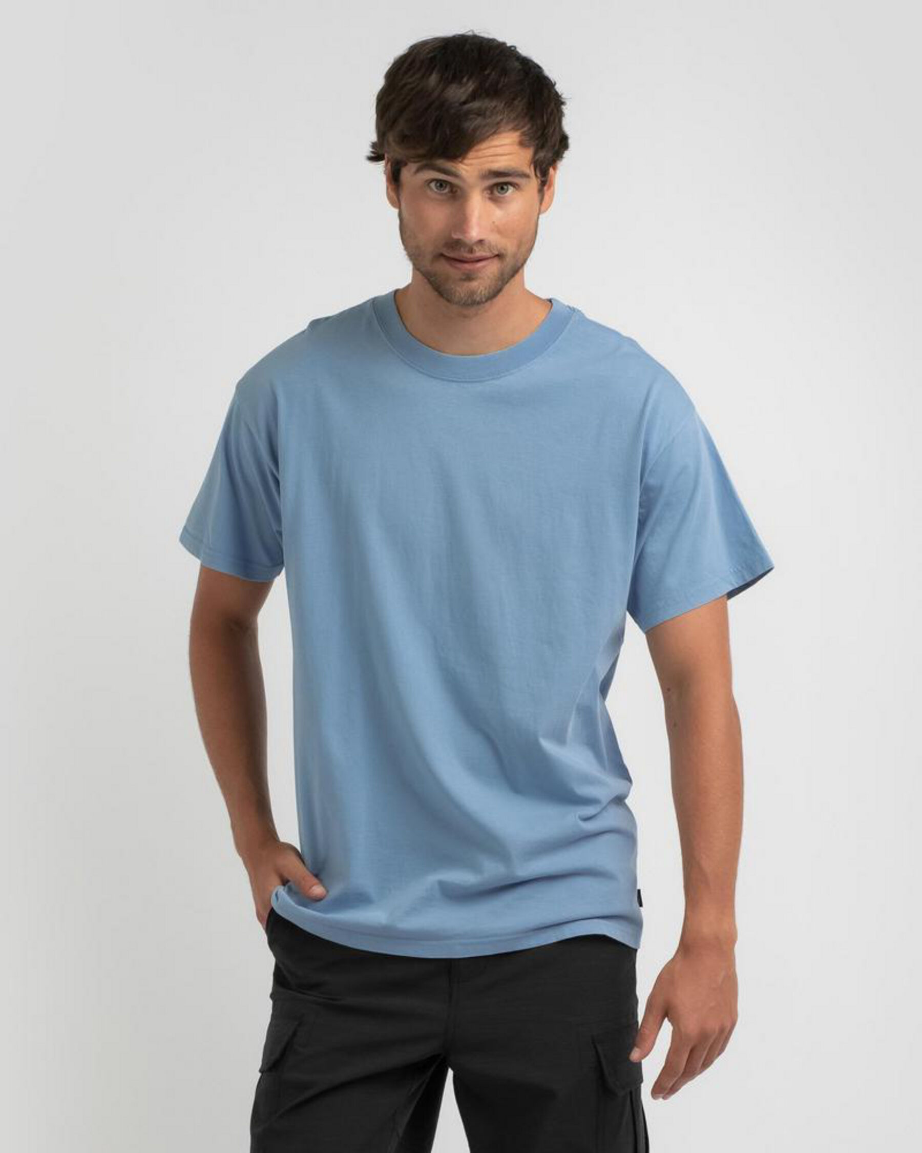 Premium Wave Wash T-Shirt - Dusty Blue slider