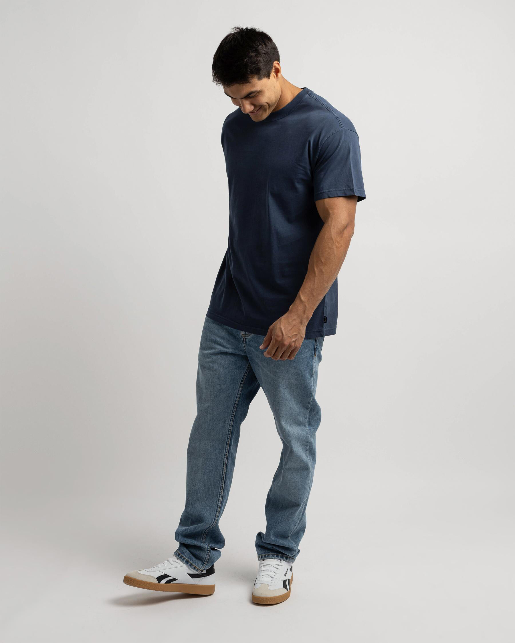 Premium Wave Wash T-Shirt - Dusty Navy slider