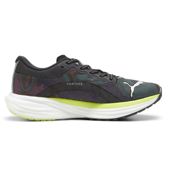 Puma Deviate Nitro 2 Psychedelic Rush - Mens Running Shoes - Black/Lime Pow/White slider