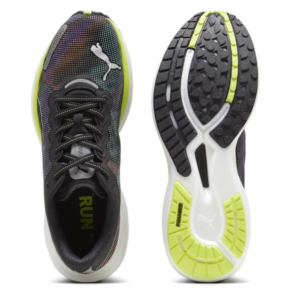 Puma Deviate Nitro 2 Psychedelic Rush - Mens Running Shoes - Black/Lime Pow/White slider