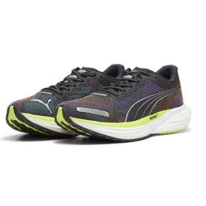 Puma Deviate Nitro 2 Psychedelic Rush - Mens Running Shoes - Black/Lime Pow/White slider