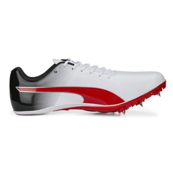 Puma evoSpeed Sprint 14 - Unisex Track Sprint Spikes - White/Black/Red slider