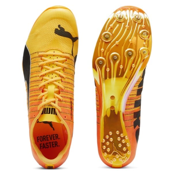 Puma evoSpeed Sprint Nitro 2 - Unisex Track Sprint Spikes - Sun Stream/Sunset Glow/Black slider