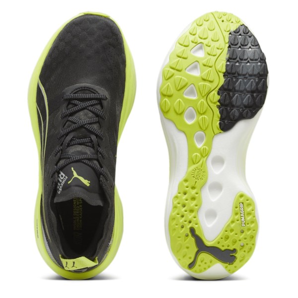 Puma ForeverRun Nitro - Mens Running Shoes - Black/Lime Pow/Mineral Gray slider