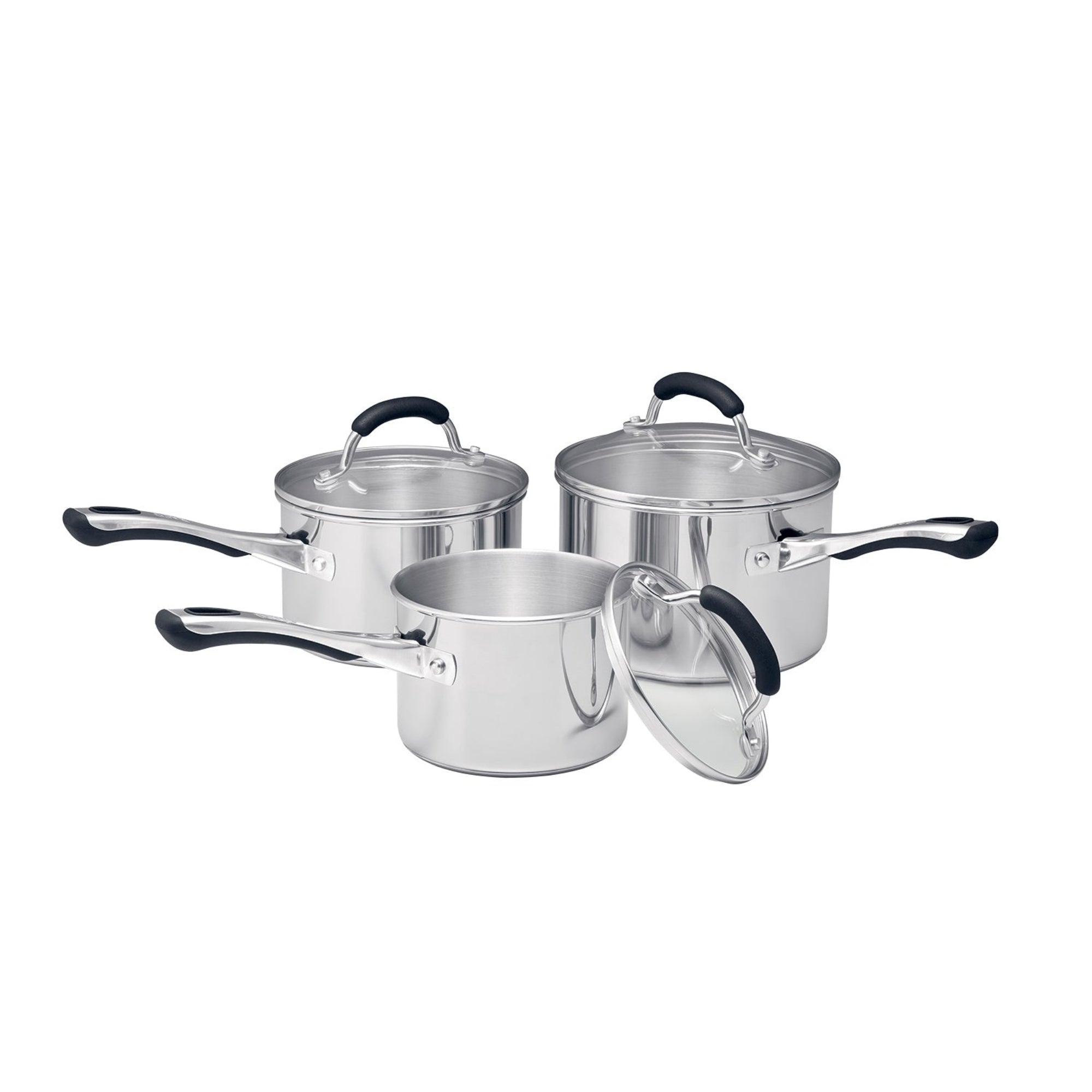 RACO Contemporary Stainless Steel Induction 3 Piece Saucepan Set slider