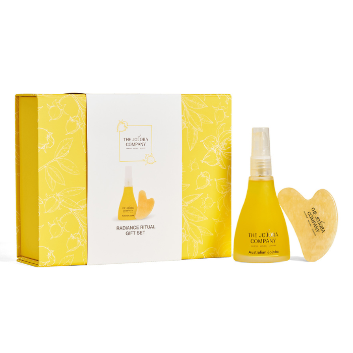 Radiance Ritual Gift Set:​ Australian Jojoba + Gua Sha