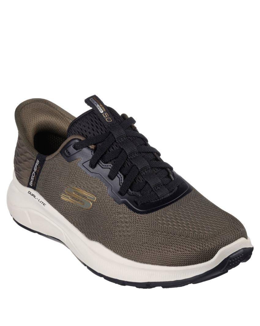 Relaxed Fit: Skechers Slip-Ins: Equalizer 5.0 - Sandpoint - OLIVE/BLACK slider