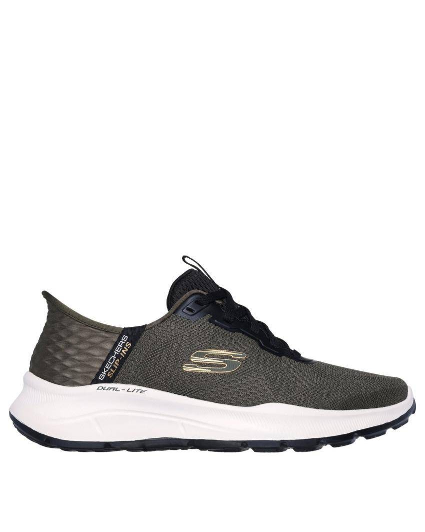 Relaxed Fit: Skechers Slip-Ins: Equalizer 5.0 - Sandpoint - OLIVE/BLACK slider