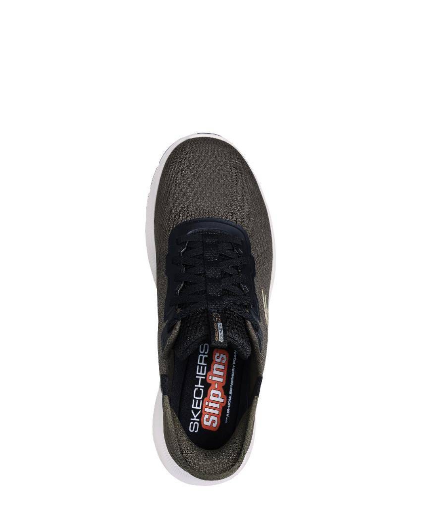 Relaxed Fit: Skechers Slip-Ins: Equalizer 5.0 - Sandpoint - OLIVE/BLACK slider