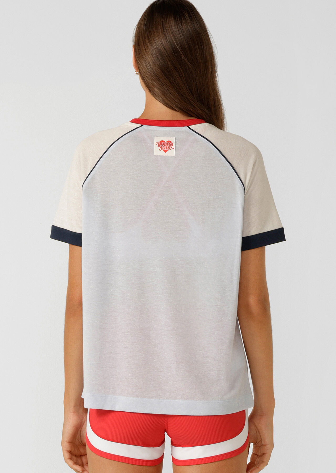 Retro Revival Linen T-Shirt - Heather Blue slider