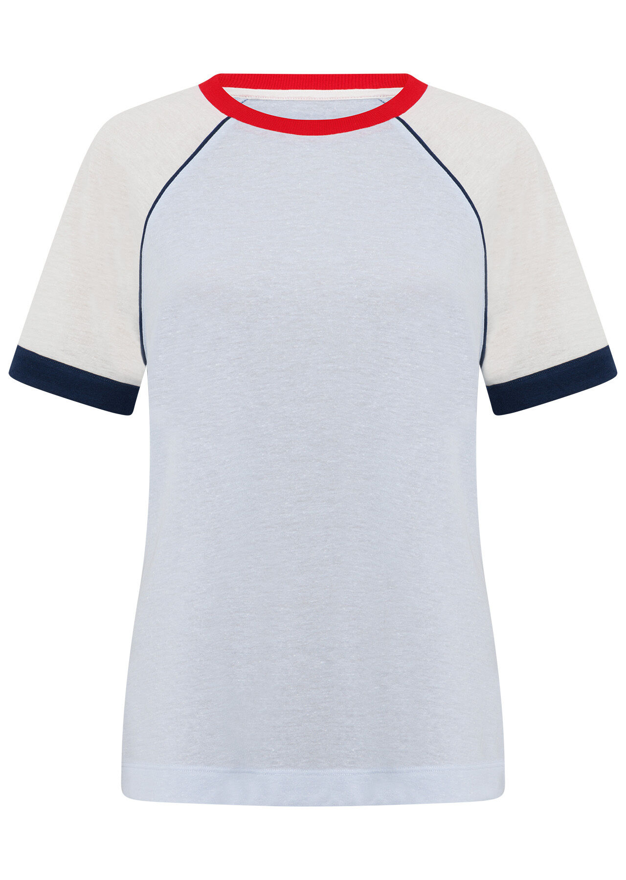 Retro Revival Linen T-Shirt - Heather Blue slider