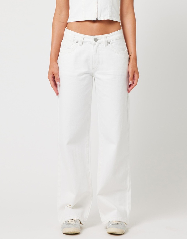Rip Curl 99 Baggy Jeans - White