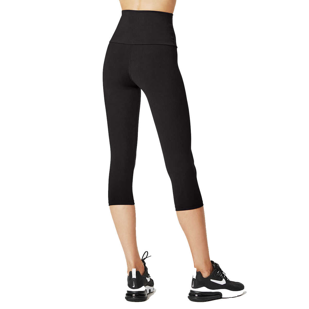 Running Bare Womens Ab Tastic Studio 3/4 Tights - Black slider