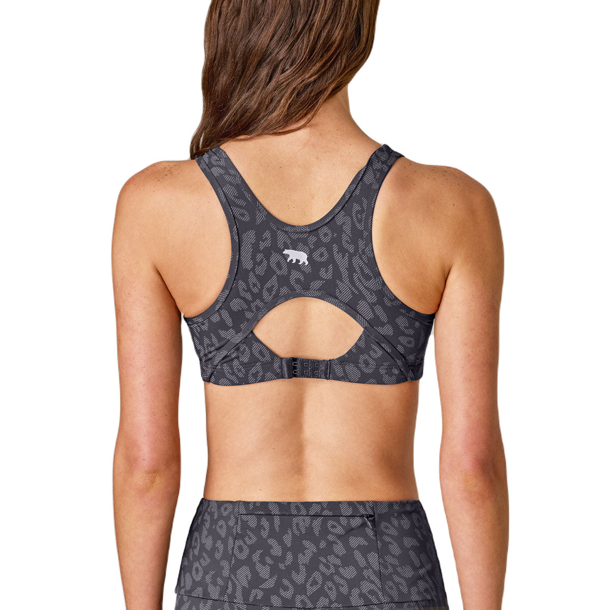 Running Bare Womens After Dark Sculpt Sports Bra - Black slider