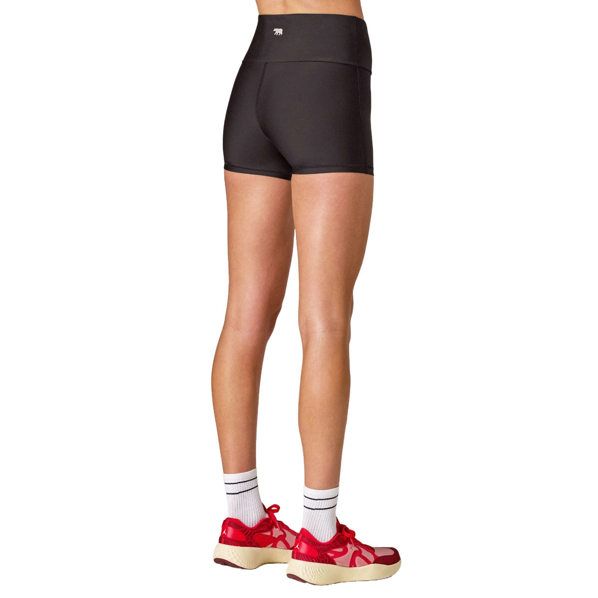 Running Bare Womens Camelflage No Seam 3 Inch Bike Shorts - Black slider