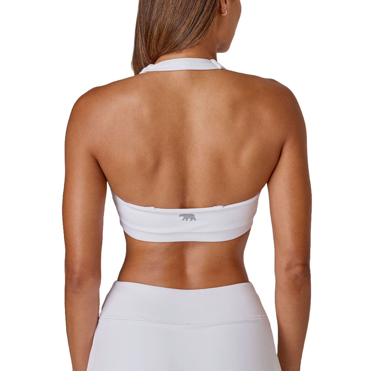 Running Bare Womens Headliner Sports Bra - White slider