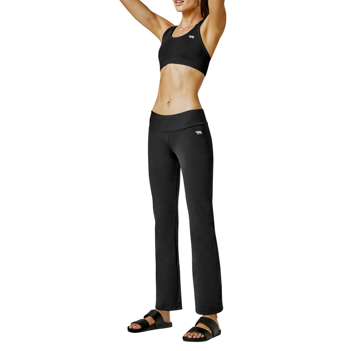 Running Bare Womens High Rise Jazz Pants - Black slider