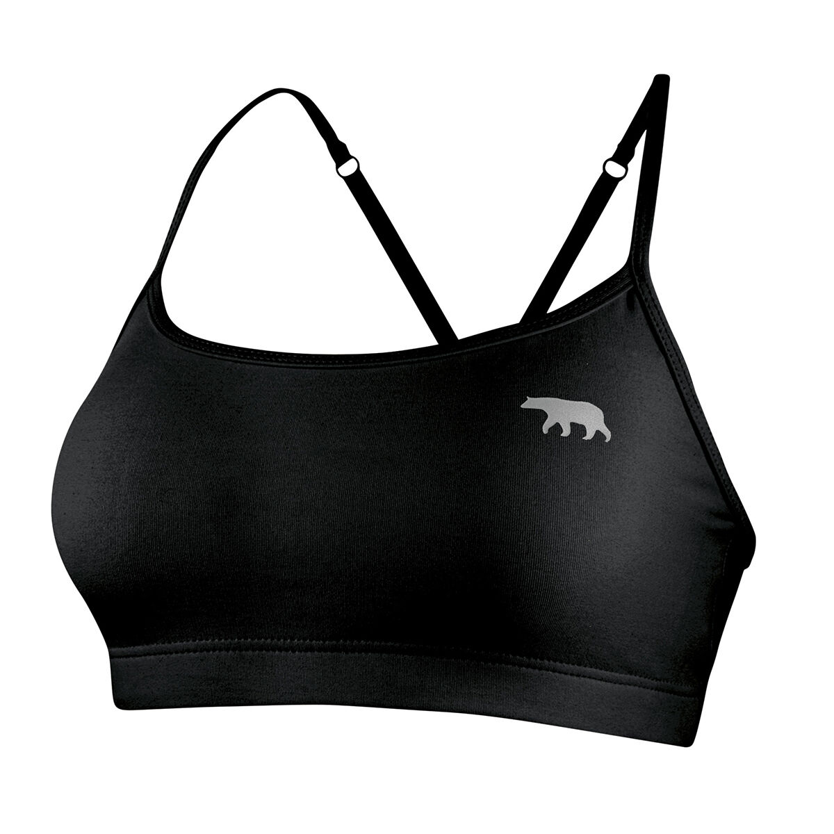 Running Bare Womens Push Up Crop Top - White slider