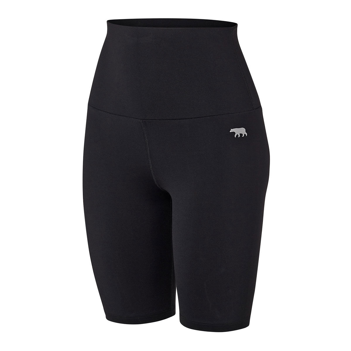 Running Bare Womens Spinclass Bike Shorts - Black slider