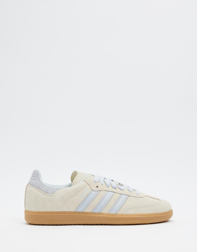 Samba OG Shoes - Unisex - Cream White, Ash Green & Grey Two