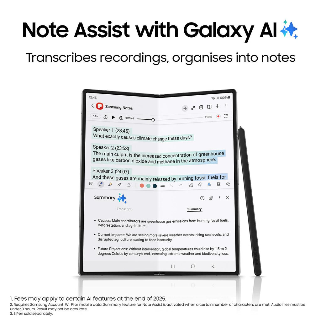 Samsung Galaxy Z Fold6 5G 512GB (Silver Shadow) slider