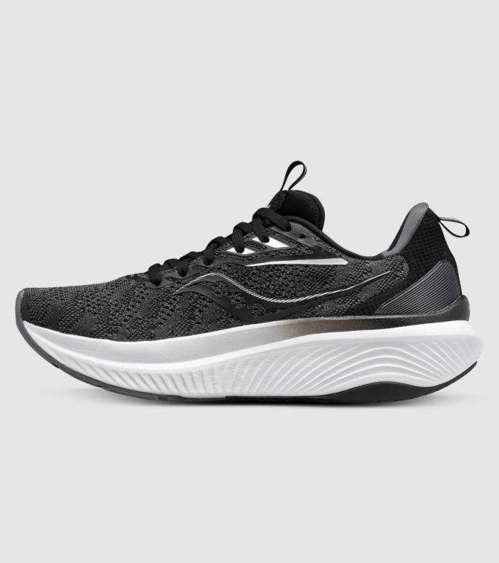 Saucony Echelon 9 (2e Wide) Mens - BLACK WHITE slider