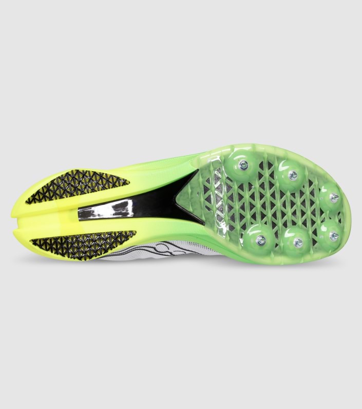 Saucony Endorphin Cheetah Mens Spikes - WHITE SLIME slider