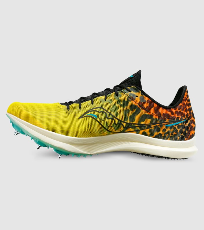 Saucony Endorphin Cheetah Mens Spikes - YELLOW slider