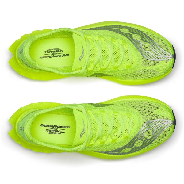 Saucony Endorphin Pro 4 - Mens Road Racing Shoes - Citron/Silver slider