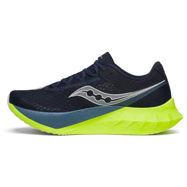 Saucony Endorphin Pro 4 - Mens Road Racing Shoes - Navy/Citron slider