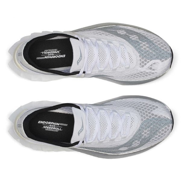 Saucony Endorphin Pro 4 - Mens Road Racing Shoes - White/Silver slider