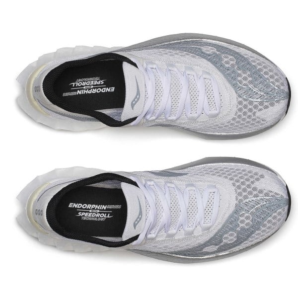 Saucony Endorphin Pro 4 - Womens Road Racing Shoes - White/Silver slider