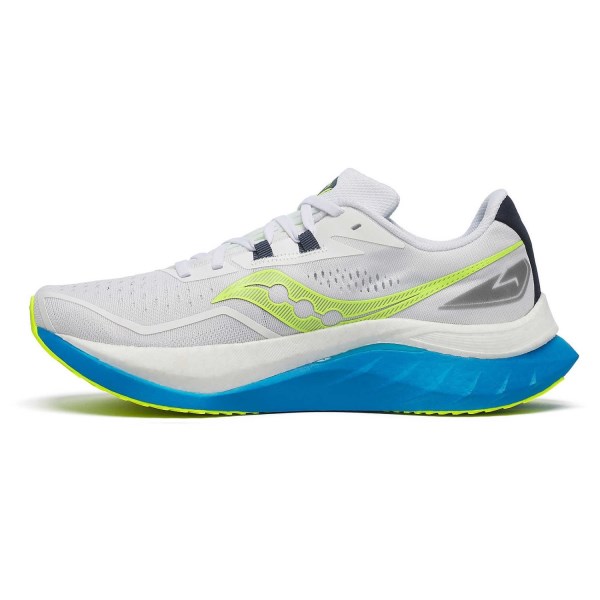 Saucony Endorphin Speed 4 - Mens Running Shoes - White/ViziBlue slider