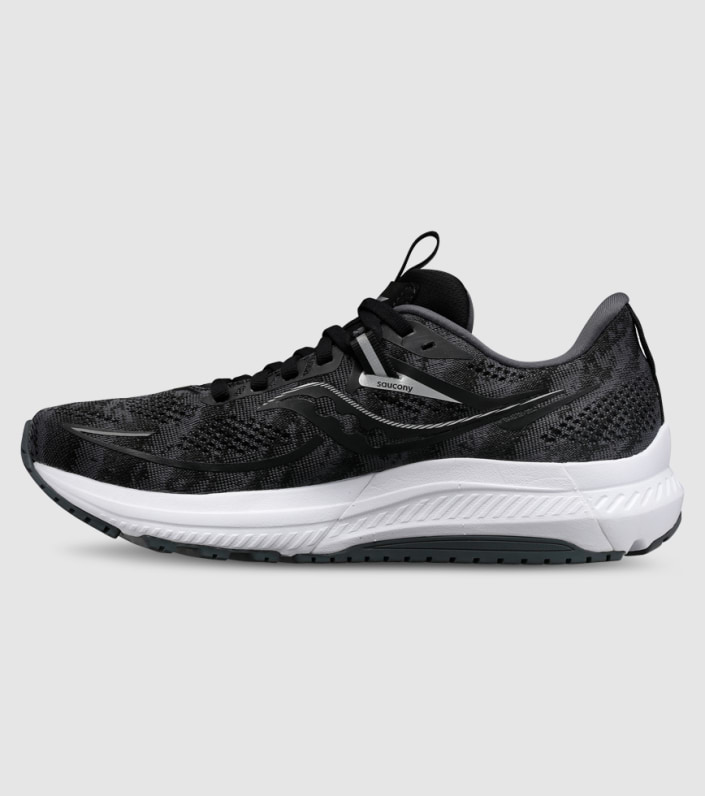 Saucony Omni 21 (2e Wide) Mens - BLACK WHITE slider