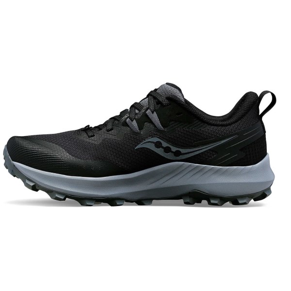 Saucony Peregrine 14 - Mens Trail Running Shoes - Black/Carbon slider