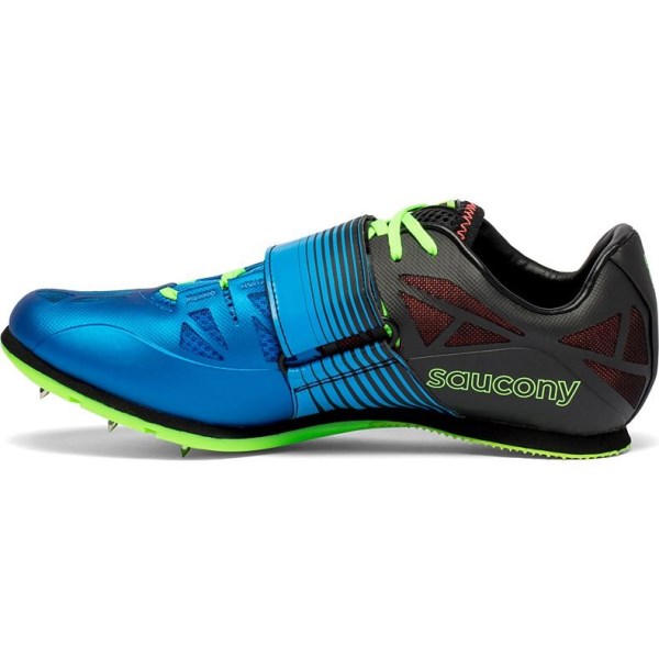 Saucony Soarin Jump 2 - Mens Long Jump Spikes - Blue/Slime slider