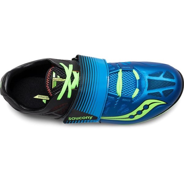 Saucony Soarin Jump 2 - Mens Long Jump Spikes - Blue/Slime slider