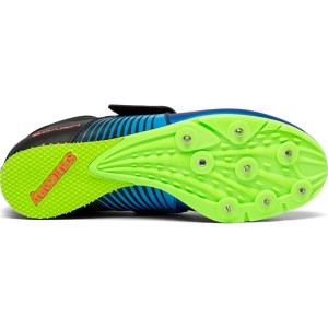 Saucony Soarin Jump 2 - Mens Long Jump Spikes - Blue/Slime slider