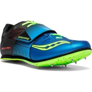 Saucony Soarin Jump 2 - Mens Long Jump Spikes - Blue/Slime slider