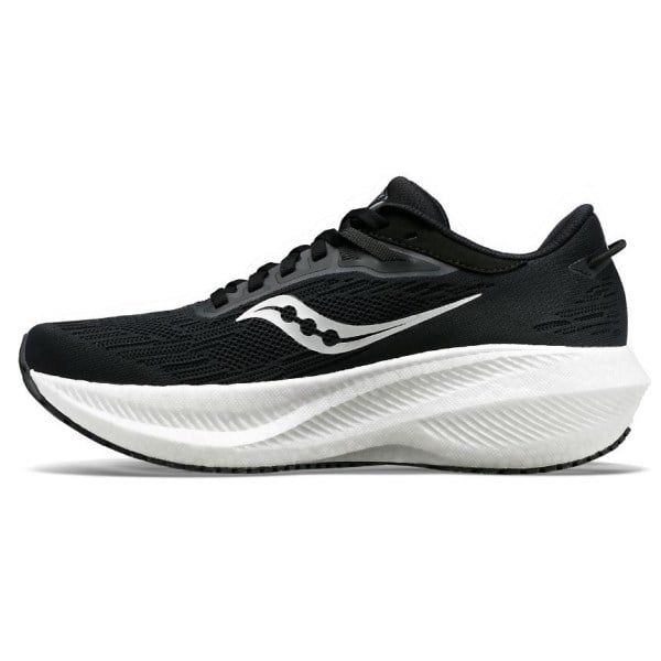 Saucony Triumph 21 - Mens Running Shoes - Black/White slider