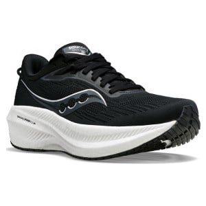 Saucony Triumph 21 - Mens Running Shoes - Black/White slider