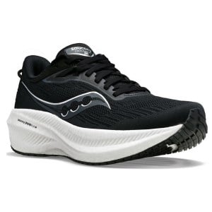 Saucony Triumph 21 - Womens Running Shoes - Black/White slider