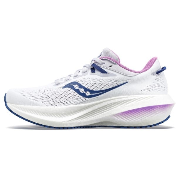 Saucony Triumph 21 - Womens Running Shoes - White/Indigo slider