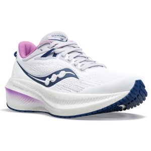 Saucony Triumph 21 - Womens Running Shoes - White/Indigo slider