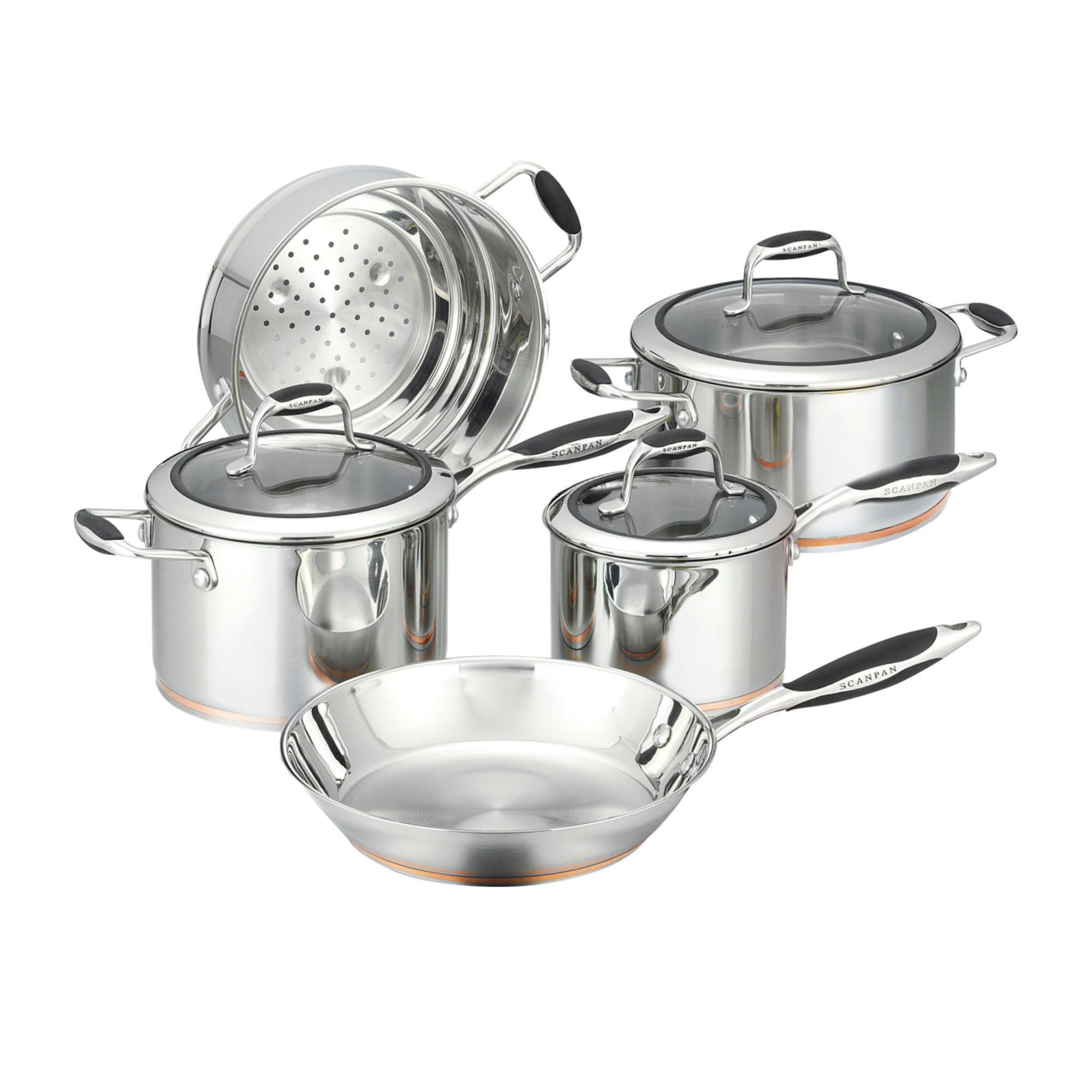 Scanpan Coppernox 5pc Stainless Steel Cookware Set slider